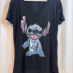 POP-CULTURE T-Shirts - DISNEY’s STITCH  Women’s Sz M - BLACK